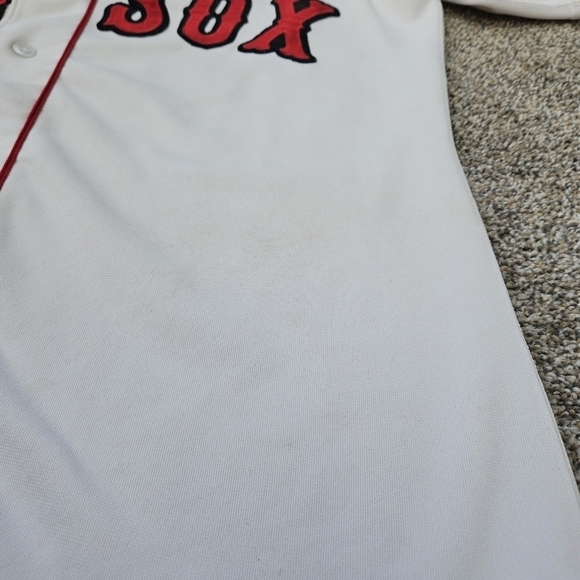 Vintage Red Sox Jersey #32 Alpenrose Embroidered Quality Heavy Baseball Shirt 44 - Picture 10 of 16